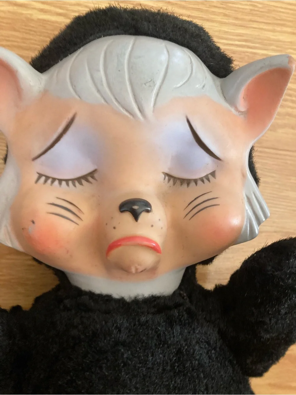 Vintage Knickerbocker Sad Pouting kitten by Knickerbocker Pouting Animals 1950s